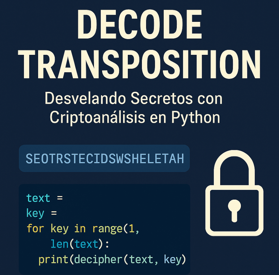 Decode Transposition: Desvelando Secretos con Criptoanálisis en Python